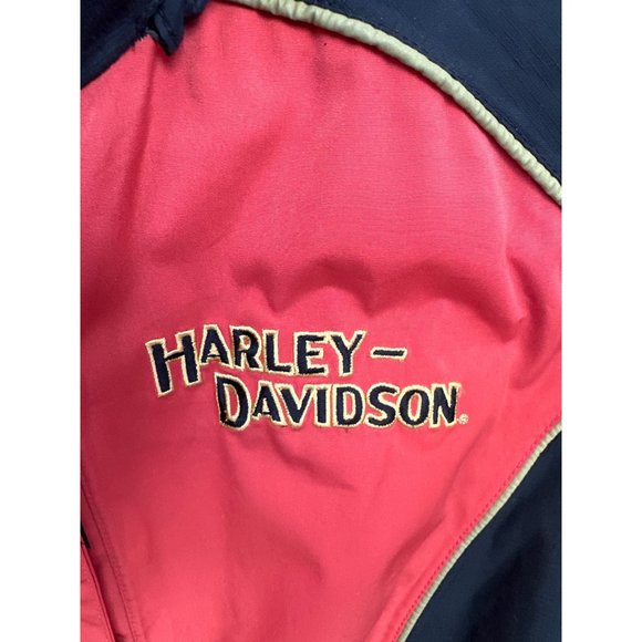 Harley-Davidson Women's Small Reflective Riding Zip Hooded Rain Parka Jacket - Picture 2 of 13